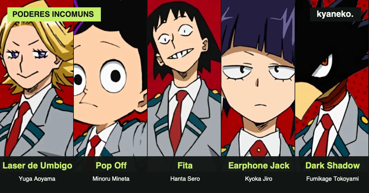 6 individualidades estranhas de My Hero Academia