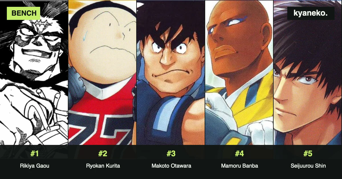 Eyeshield 21 players with the highest bench press